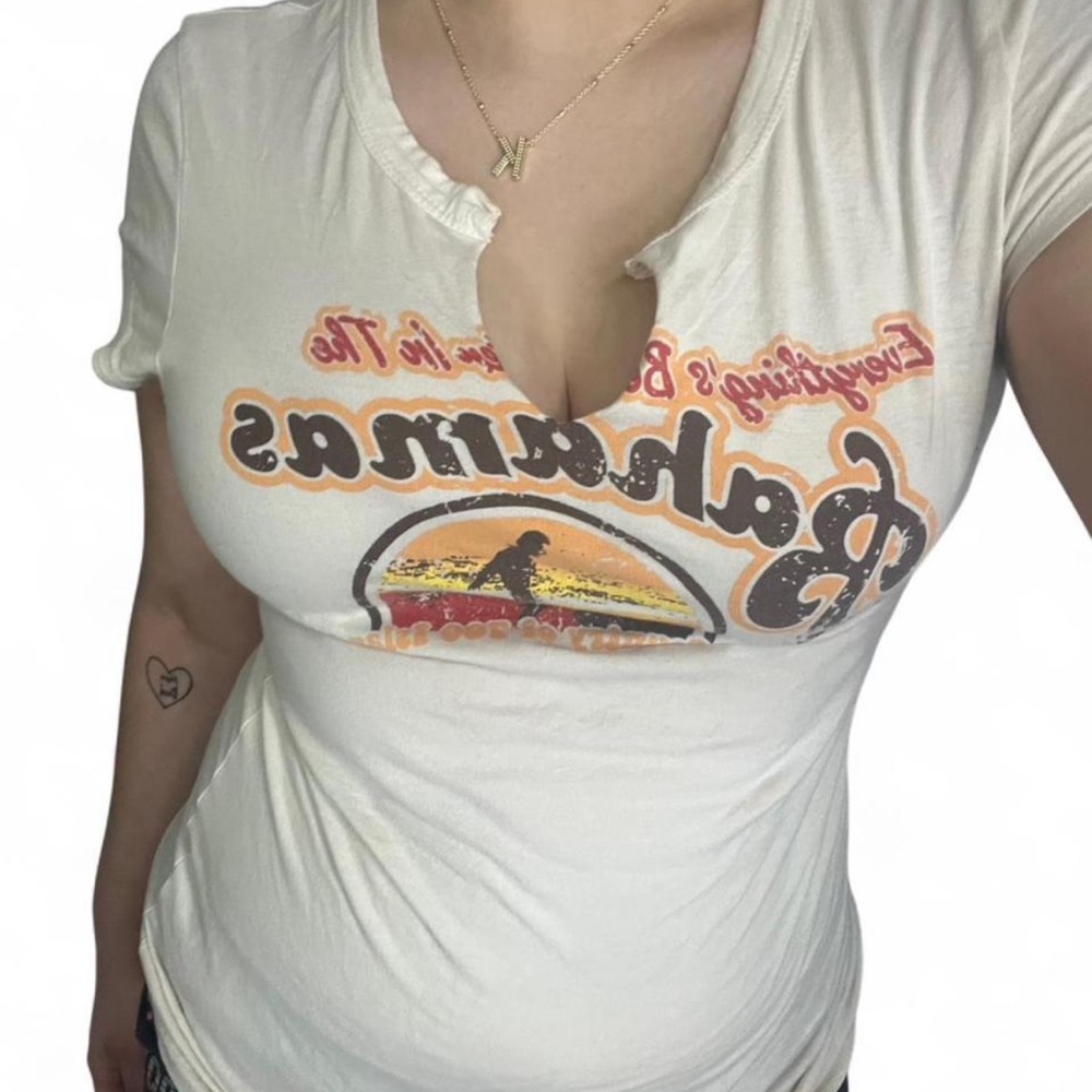 BCG Cream Graphic Short Sleeve Tee